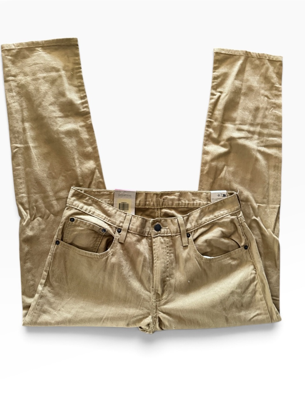 Levi's Women's Middy Straight Pants in a khaki/tan twill colorway NWT